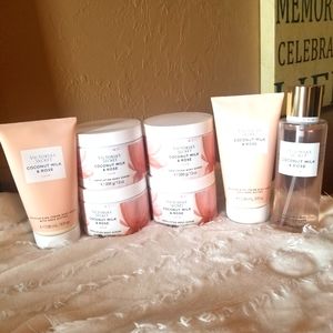 Victoria's Secret body wash, body scrub,  and body spray